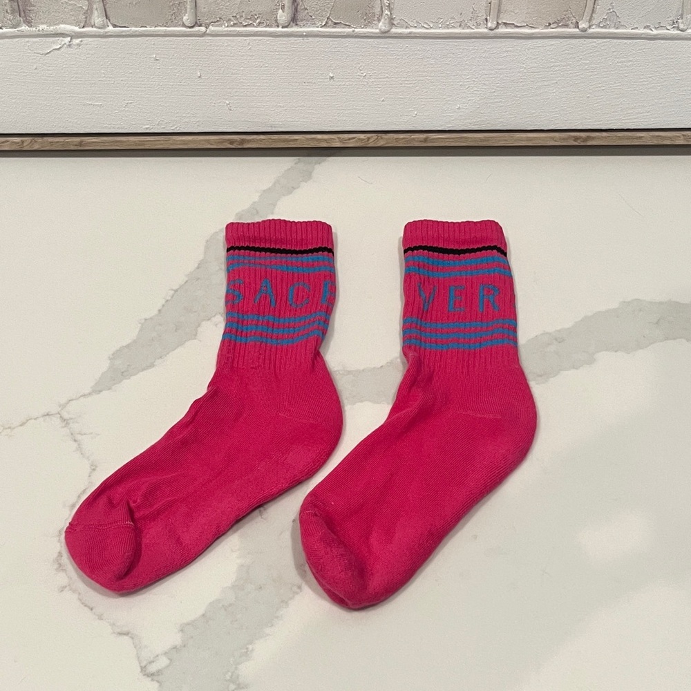 Versace pink and blue socks